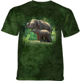The Mountain Erwachsenen T-Shirt "Asian Elephant Bond"