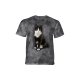 The Mountain Erwachsenen T-Shirt "Black & White Cat"
