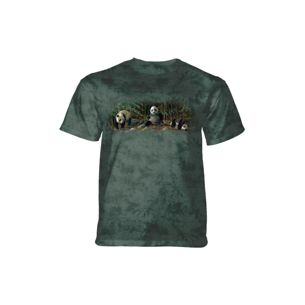 The Mountain Erwachsenen T-Shirt "Three Pandas"