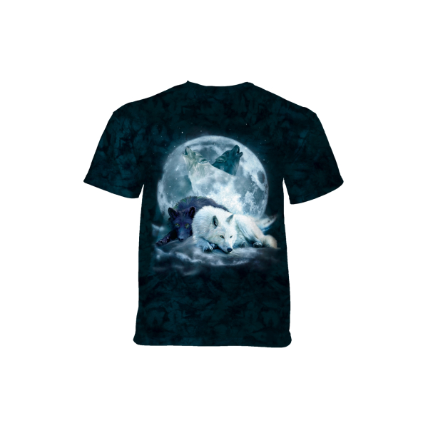 The Mountain Erwachsenen T-Shirt "Yin Yang Wolf Mates"