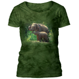 The Mountain Damen Scoop T-shirt "Asian Elephant...