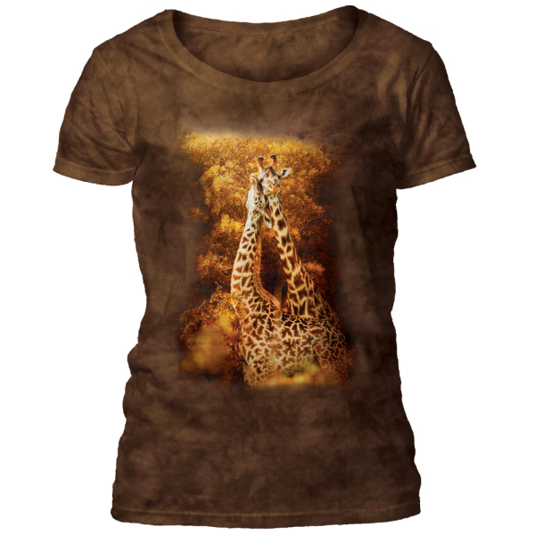 The Mountain Damen Scoop T-shirt "Giraffe Mates"