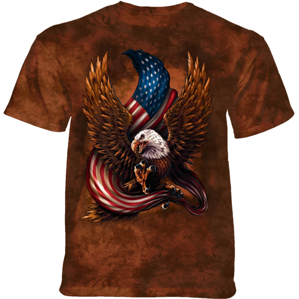 The Mountain Erwachsenen T-Shirt "Eagle And Flag"
