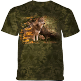 The Mountain Kinder T-Shirt "Autumn Grey Wolf"