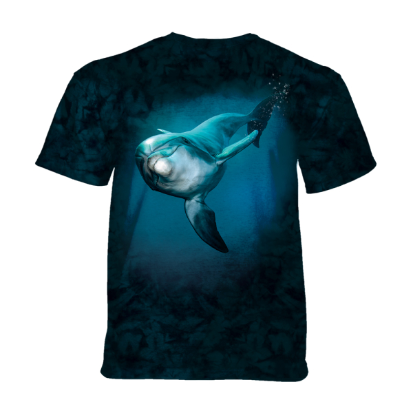 The Mountain Kinder T-Shirt "Curious Dolphin" Dunkelblau