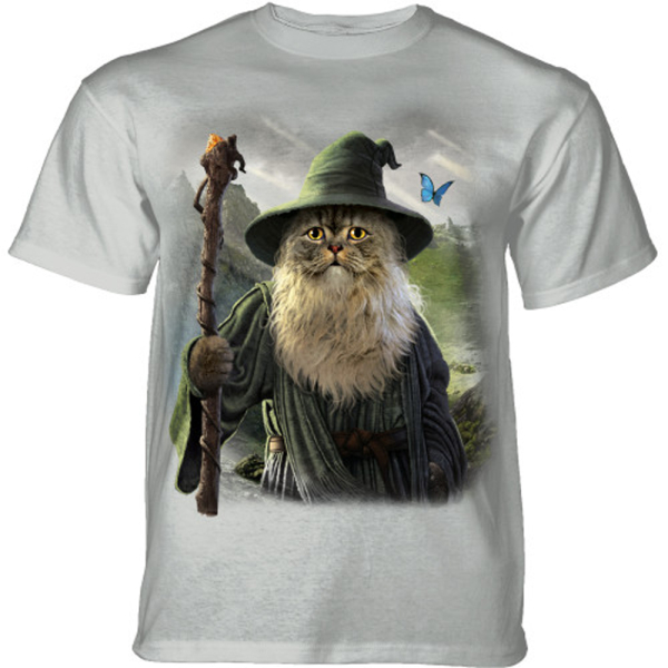 The Mountain Erwachsenen T-Shirt "Catdalf" Hellgrau