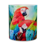 Kaffeetasse, Mug, Kaffebecher "Tropic Spirits Macaws"