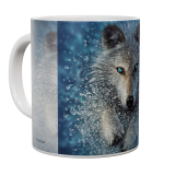 Kaffeetasse, Mug, Kaffebecher "Running Wolf Splash"
