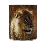 Kaffeetasse, Mug, Kaffebecher "Lion On Bark"