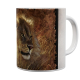 Kaffeetasse, Mug, Kaffebecher "Lion On Bark"
