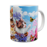 Kaffeetasse, Mug, Kaffebecher "Garden Wonders - Cats"