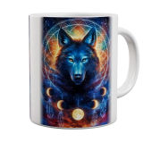 Kaffeetasse, Mug, Kaffebecher "Dreamcatcher Wolf"
