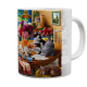 Kaffeetasse, Mug, Kaffebecher "Kittens In The Kitchen"