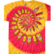 Mustard & Ketchup Spiral Food Tie Dye T-shirt