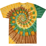 Pineapple Spiral Food Tie Dye T-shirt