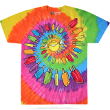 Popsicle Spiral Food Tie Dye T-shirt