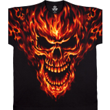 Raging Inferno Skull T-shirt