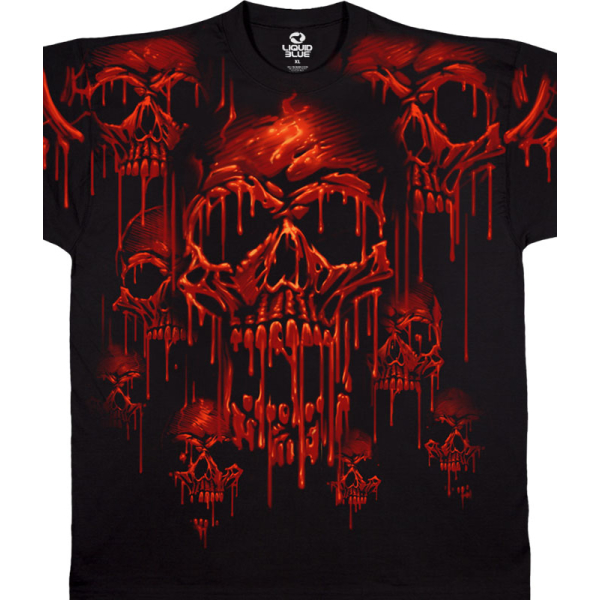 Acid Rain Skulls T-shirt