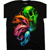 Liquid Neon Skulls T-shirt