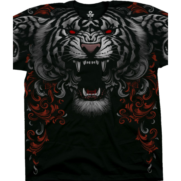 Three Tiger Roar Dark Fantasy T-shirt