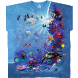 Tropical Reef Aquatic Tie Dye T-shirt