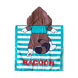 Strandponcho KIDS Raccoon