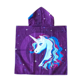 Strandponcho KIDS Unicorn Purple