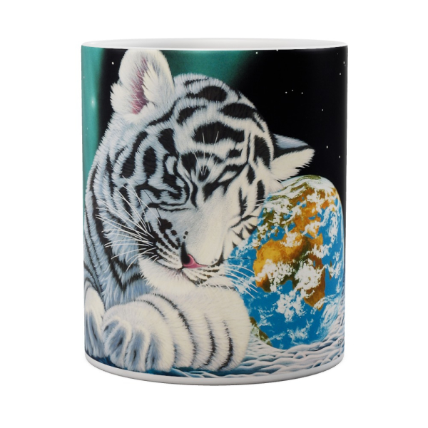 Kaffeetasse, Mug, Kaffebecher "Earth Light - White Tiger"