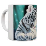 Kaffeetasse, Mug, Kaffebecher "Earth Light - White Tiger"