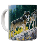 Kaffeetasse, Mug, Kaffebecher "Fall Wolf Trio"