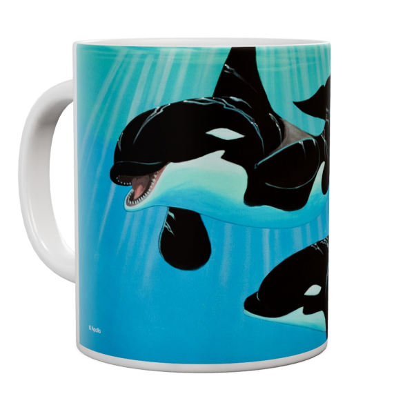 Kaffeetasse, Mug, Kaffebecher "Orca Play"