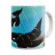 Kaffeetasse, Mug, Kaffebecher "Orca Play"