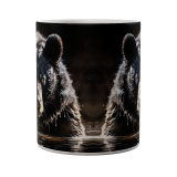Kaffeetasse, Mug, Kaffebecher "Black Bear In Water"