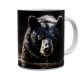 Kaffeetasse, Mug, Kaffebecher "Black Bear In Water"