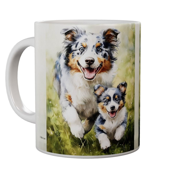 Kaffeetasse, Mug, Kaffebecher "Father And Son Australian Shepherd"