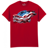 The Coloured House Erwachsenen T-Shirt "American...