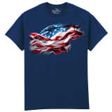 The Coloured House Erwachsenen T-Shirt "American...