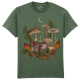 The Coloured House Erwachsenen T-Shirt "Autumn Mushrooms" Grün-2XL