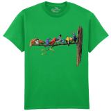 The Coloured House Erwachsenen T-Shirt "Birds"