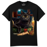 The Coloured House Erwachsenen T-Shirt "Black Cat By...