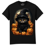 The Coloured House Erwachsenen T-Shirt "Black Cat...