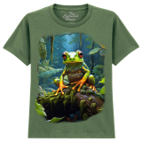 The Coloured House Kinder T-Shirt "Forest Frog"