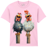 The Coloured House Kinder T-Shirt "Friendly Chickens"