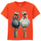 The Coloured House Kinder T-Shirt "Friendly Chickens"