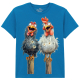 The Coloured House Kinder T-Shirt "Friendly Chickens"