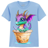 The Coloured House Kinder T-Shirt "Iced Coffee Dragon"