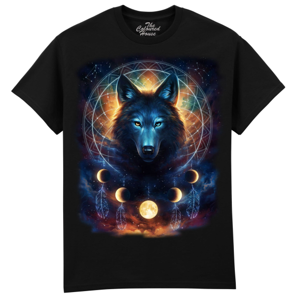 The Coloured House Erwachsenen T-Shirt "Dreamcatcher Wolf"