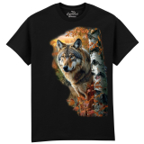 The Coloured House Erwachsenen T-Shirt "Forest Wolf...