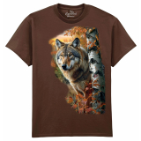 The Coloured House Erwachsenen T-Shirt "Forest Wolf...
