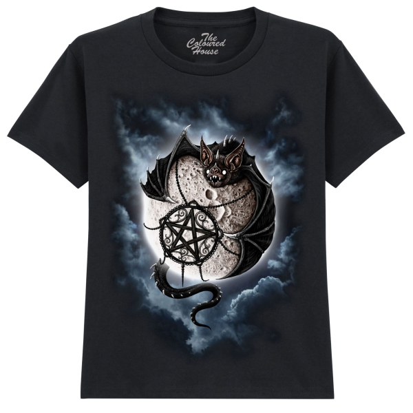 The Coloured House Kinder T-Shirt "Full Moon Bat"